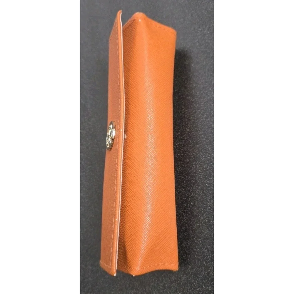 TORY BURCH ORANGE SMALL AUTHENTIC EYEGLASSES CASE EUC‎